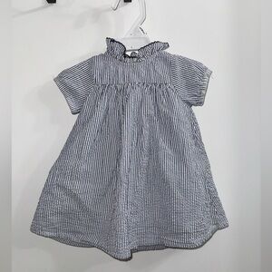 Baby girl dress navy stripped